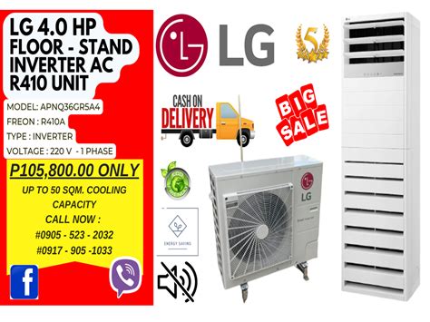 lg  horsepower tr floor stand smart inverter type aircon