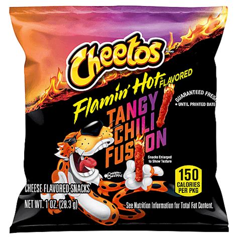 Cheetos Cheese Flavored Snacks Flamin Hot Flavored Tangy Chili Fusion Oz Buehler S