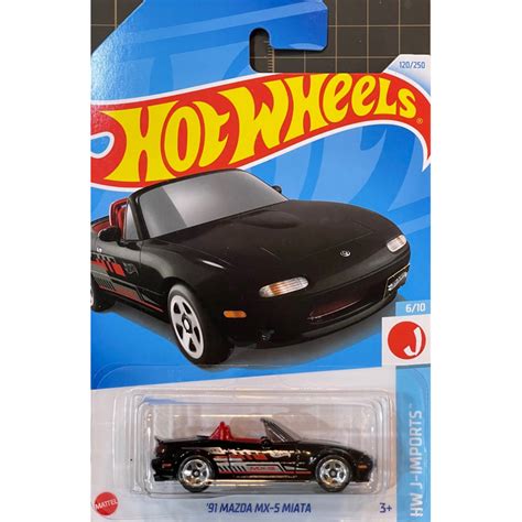 風火輪 Hot Wheels 24E 24F JDM 馬自達 91 MAZDA MX 5 MIATA 敞蓬車 蝦皮購物