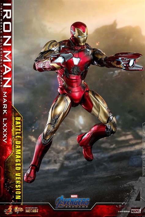 Hot Toys MMS 543 D33 Avengers Endgame Iron Man Mark LXXXV Battle Damaged Hot Toys