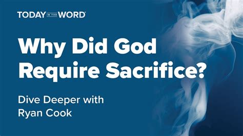 Why Did God Require Sacrifice Dr Ryan Cook Interview Youtube