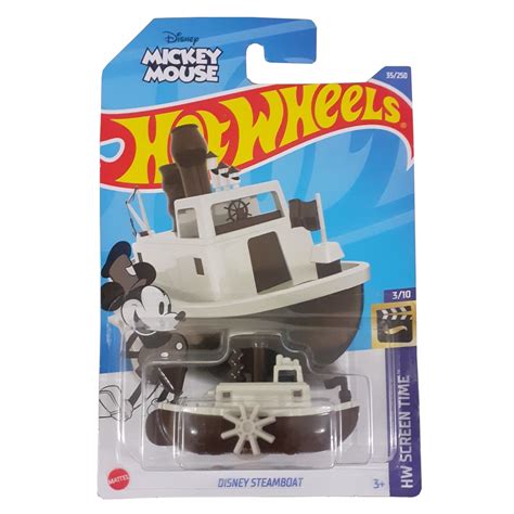 Miniatura Hot Wheels Disney Steamboat Mickey Mouse Filme Shopee Brasil