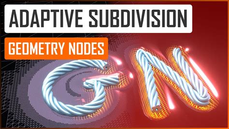 Procedural Adaptive Subdivision With Curves In Geometry Nodes Blender