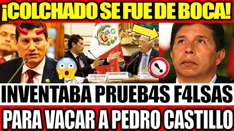 SE FUE DE BOCA COLCHADO CONFESÓ SIN QUERER QUE CONFABULABA CON EL