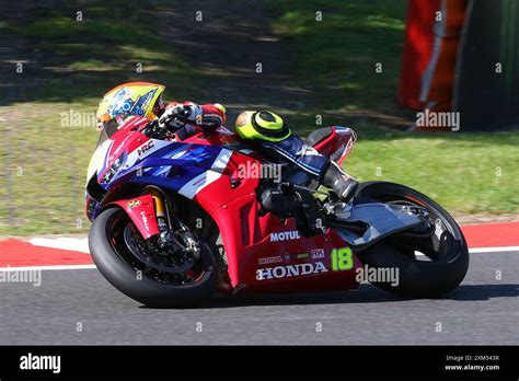 Andrew Irwin Honda Racing Uk Rider Number On A Honda At The