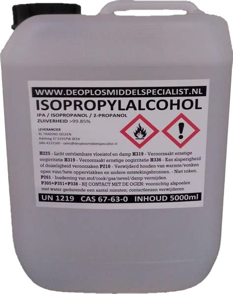 Isopropylalcohol 10l 2x 5l Ipa Isopropanol Isopropyl Alcohol Adr