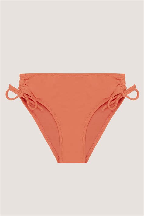 Turuncu Bağlamalı Tek Alt Bikini LOYA