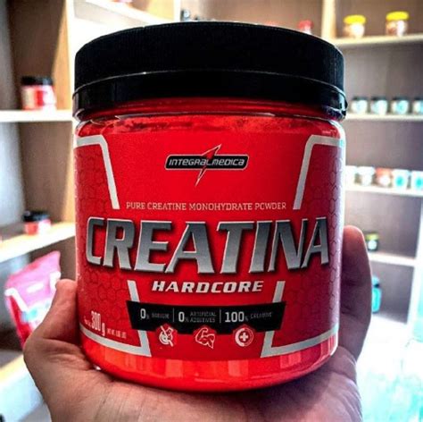 Suplemento Em Pó Integralmedica Hardcore Monohidratada Em Pote Sabor Neutro WT Promoções