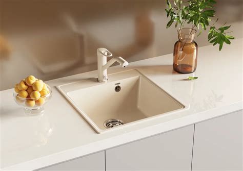 Мойка Ulgran QUARTZ FORTE 460-07, квадрат 460*500, уголь