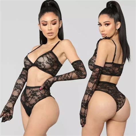 Women Piece Lingerie Lace Set Doulabiz