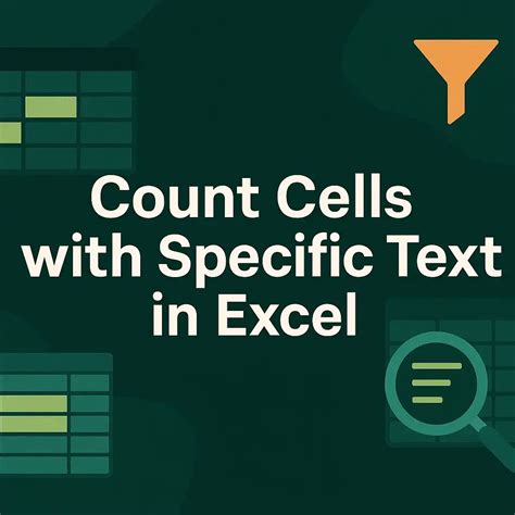How to Count Cells with Specific Text in Excel (7 Easy Ways) - Excel ...