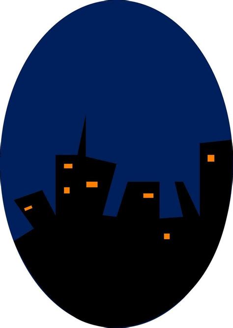 Urban Skyline At Night Vector Or Color Illustration 35408273 Vector Art
