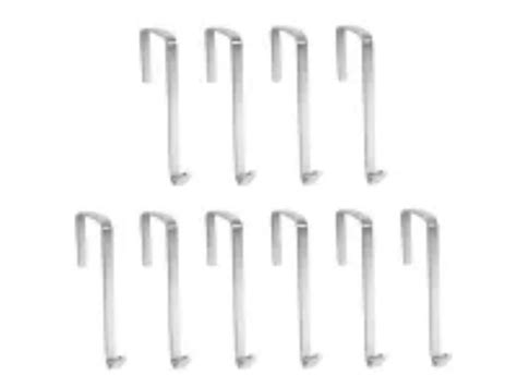 10 Pack Over The Door Metal Hook Hanger To Fit Artofit