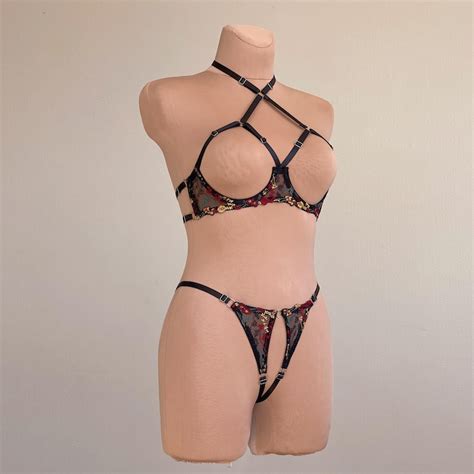 Open Crotch Lingerie Etsy