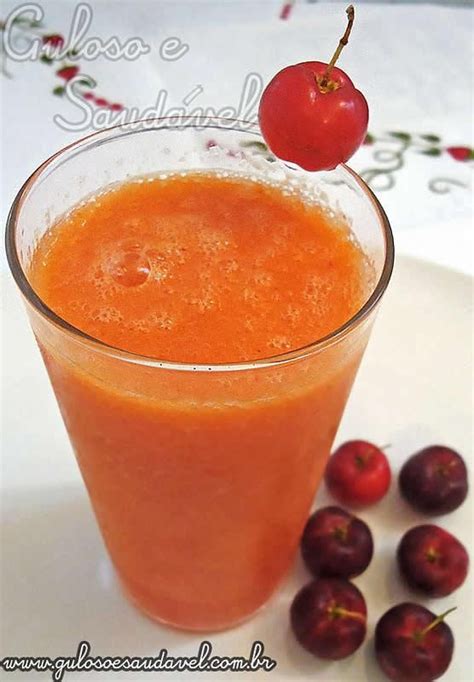 Suco De Acerola Mam O Guloso E Saud Vel Receita De Sucos