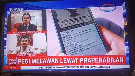 Pegi Setiawan Melawan Lewat Pra Peradilan Youtube