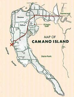 camano island tourist map   cartography   tourist map