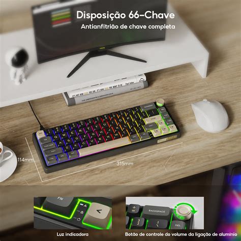 RK ROYAL KLUDGE RK R Gasket Wired Hot Swapple Mechanical Keyboard Shopee Malaysia