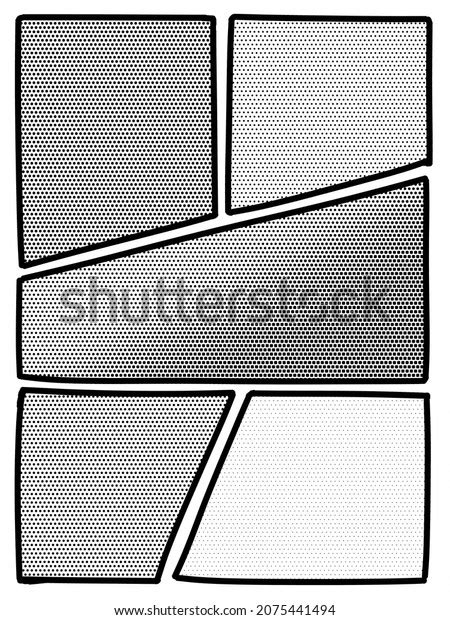 Comic Book Panel Made Many Angled Stock Illustration 2075441494
