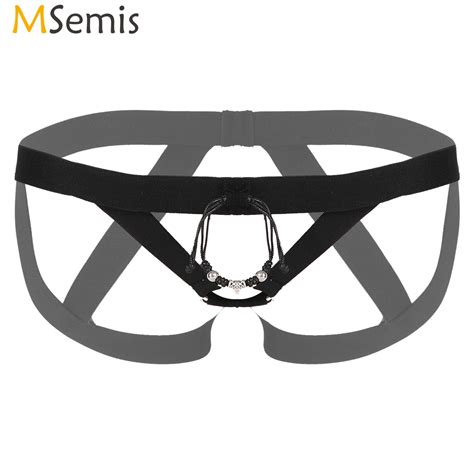 Hombre Anillo O De Tanga Sissy Entrepierna Tirantes Y Hombres Suspensorio De Cintura Baja T Gay