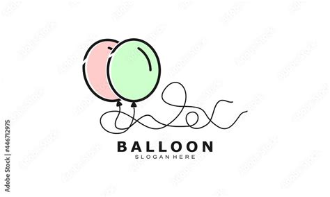 Balloon Modern Logo Design Stock Vector Adobe Stock