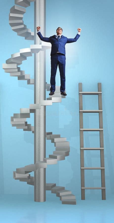 career progression concept  ladders  staircase stock photo