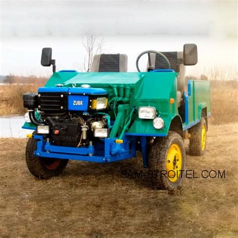 Дизельный ЛуАЗ с двигателем от мотоблока (фото + описание)