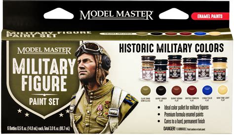 Testors Model Master Theme Paint Set 6/Pkg-Military Figure Colors - Walmart.com - Walmart.com