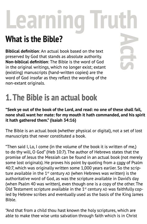 Learning Truth: Acts (A concise guide to the King James Bible)