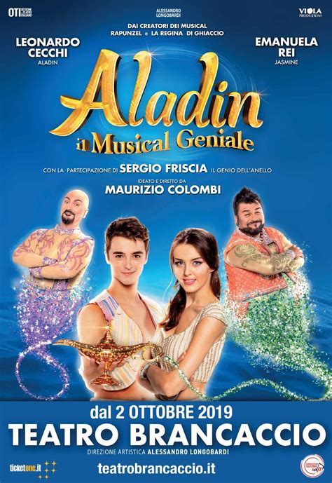 Aladin Il Musical Geniale Teatro Brancaccio Flaminio Boni