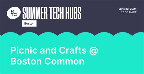 Boston Summer Hub Social - Picnic and Crafts | Rewriting the Code