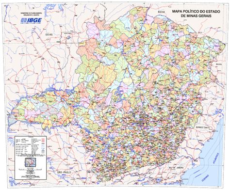 Extensao Territorial De Minas Gerais - Mapa Politico Do Estado de Minas Gerais | PDF