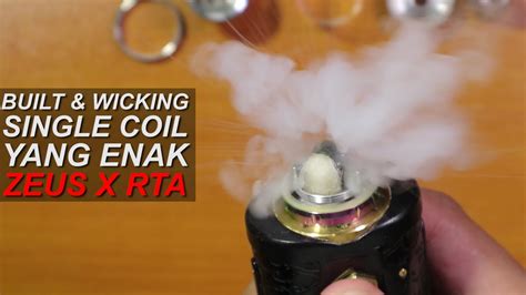 Cara Nge Build Dan Wicking Single Coil Ter Enak Zeus X Rta Indonesia