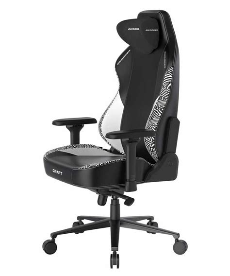 Ghế DXRacer Craft Pro Stripes1 Black White (GC/LCF23LTA/EMAZE) - AKKO Gear