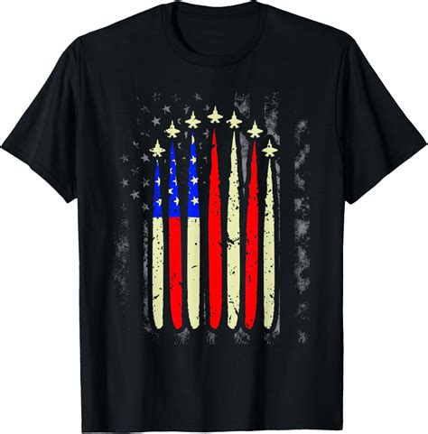 Hot Trending T Shirt With Th Of July Jet Fighter American Flag Patriotic Hero Flying T Shirt