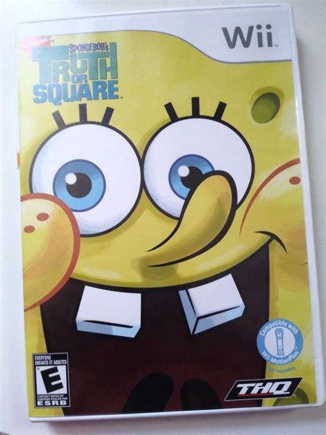 Spongebob Squarepants Truth Or Square Video Game For Nintendo Wii