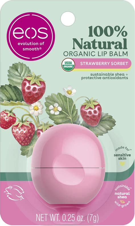 Eos Organic Stick Lip Balm Pure And Free Certified Organic And 100 Natural 0