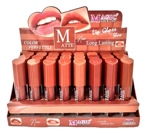 Caja Mayoreo Labiales L Quidos Mate Coraz N Nude Meses Sin Inter S