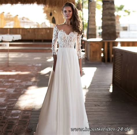 Brautkleider Hochzeitskleider Sexy V Ausschnitt Empire Brautkleid Mit