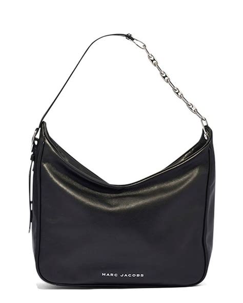 Marc Jacobs Leather Hobo Bag In Black Lyst