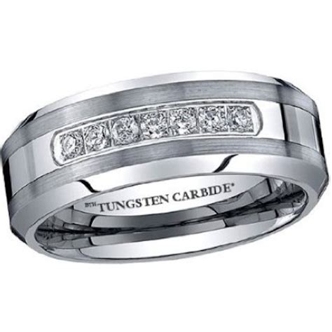 Luxury Affordable Mens Tungsten Carbide Wedding Engagement Band Ring ...