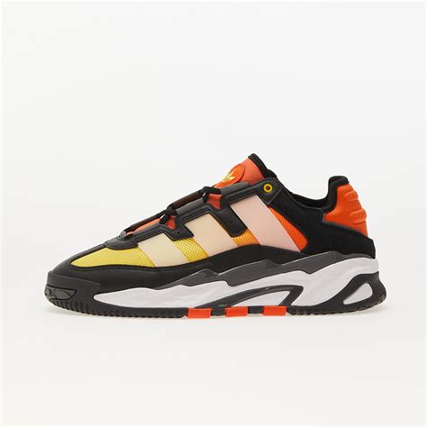 Men's shoes adidas Niteball Core Black/ Ftw White/ Semi Impact Orange ...