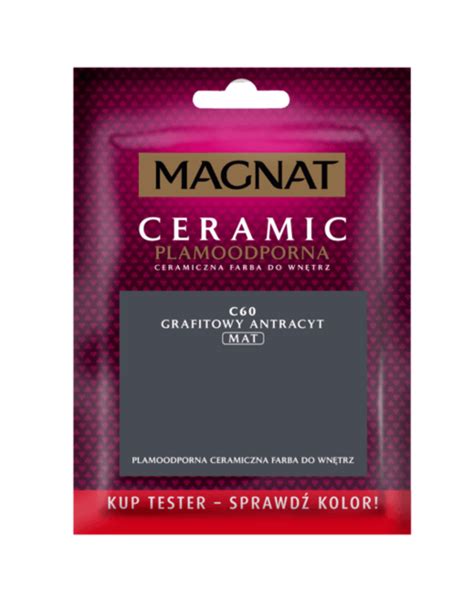 Tester Farba Ceramiczna Grafitowy Antracyt 30 Ml MAGNAT CERAMIC