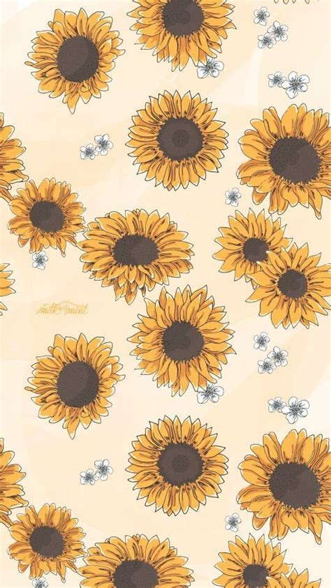 Sunflowers Background, Phone Backgrounds, Wallpaper - Aesthetic ...