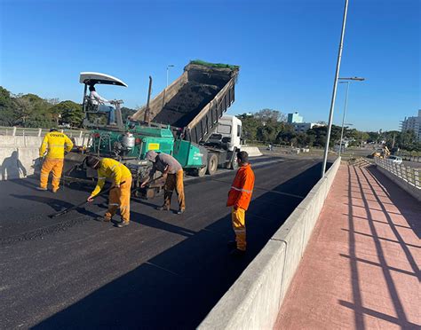 Ponte Stélio Boabaid recebe camada asfáltica Diário do Sul