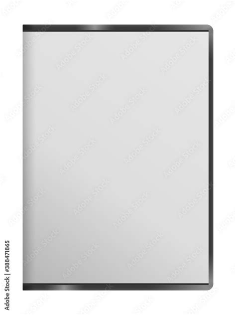 Blank White Dvd Case Isolated On White Background 3d Illustration