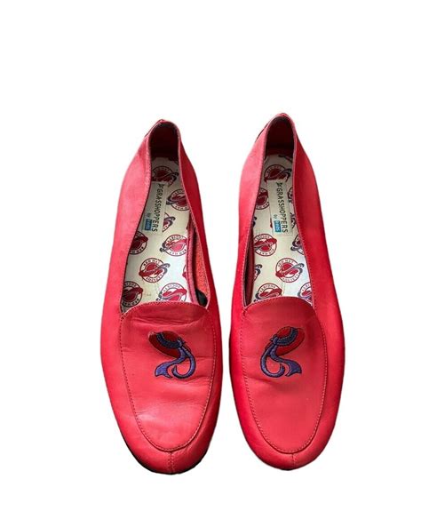 Keds Grasshopper Women Size Red Hat Society Shoes Flats Slip On