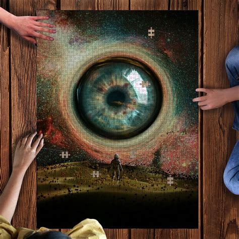 Eye Wooden Jigsaw Puzzle With Box One More Puzzle
