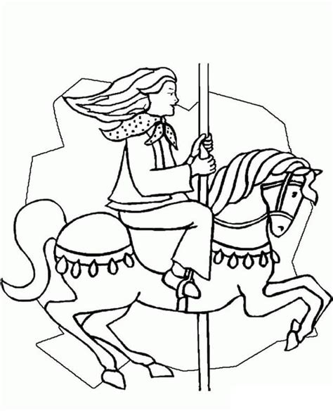 Carousel Coloring Pages - Free Printable Coloring Pages for Kids