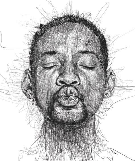 Portraits Made from Hundreds of Scribbled Lines - TwistedSifter